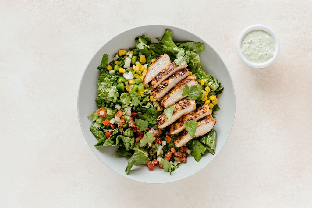 Lime Adobo Chicken with Cilantro Green Goddess